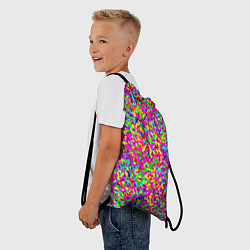 Рюкзак-мешок Паттерн разноцветная мелкая мозаика, цвет: 3D-принт — фото 2