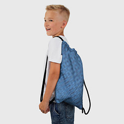 Рюкзак-мешок Тёмно-голубой текстурированный, цвет: 3D-принт — фото 2