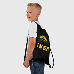 Рюкзак-мешок Nasa горы лого, цвет: 3D-принт — фото 2