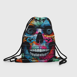 Мешок для обуви Crazy color skull - graffiti