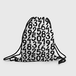 Рюкзак-мешок Гранжевые числа, цвет: 3D-принт