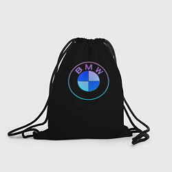 Рюкзак-мешок BMW neon logo, цвет: 3D-принт