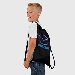 Рюкзак-мешок Mazda neon logo, цвет: 3D-принт — фото 2