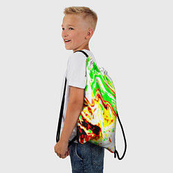 Рюкзак-мешок Кислотные краски, цвет: 3D-принт — фото 2