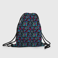 Рюкзак-мешок Абстрактный орнамент с концепцией, цвет: 3D-принт