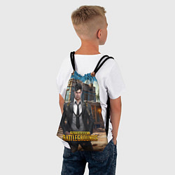 Рюкзак-мешок PUBG mobile персонаж в костюме, цвет: 3D-принт — фото 2