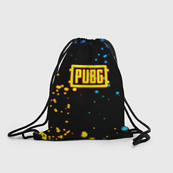 Рюкзак-мешок PUBG огненное лого, цвет: 3D-принт
