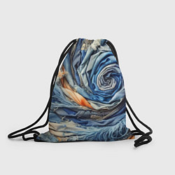 Рюкзак-мешок Джинсовая воронка - модный тренд, цвет: 3D-принт