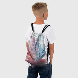 Рюкзак-мешок Сердце - плазменная текстура, цвет: 3D-принт — фото 2