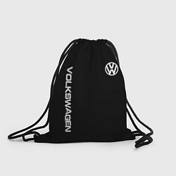 Рюкзак-мешок Volkswagen logo white, цвет: 3D-принт