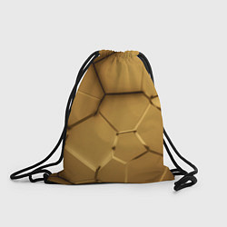 Рюкзак-мешок Золотистые неоновые плиты, цвет: 3D-принт
