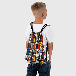 Рюкзак-мешок Лица и узоры, цвет: 3D-принт — фото 2