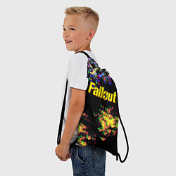 Рюкзак-мешок Fallout краски, цвет: 3D-принт — фото 2
