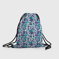 Рюкзак-мешок Граффити крючок и петля, цвет: 3D-принт