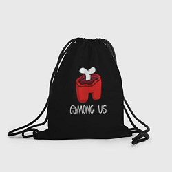 Мешок для обуви Among us logo red