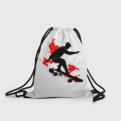 Мешок для обуви Черный скейтер