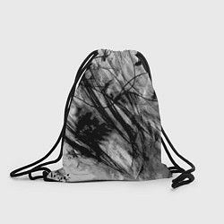 Рюкзак-мешок Серый абстрактный серо-черный шрих, цвет: 3D-принт