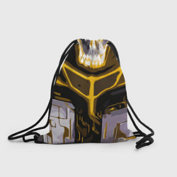 Мешок для обуви Yellow stripes on a black and white background