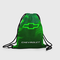 Рюкзак-мешок Chevrolet - green gradient по-центру, цвет: 3D-принт