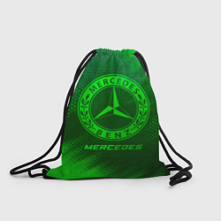 Рюкзак-мешок Mercedes - green gradient, цвет: 3D-принт