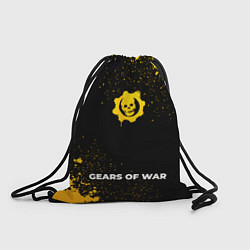 Рюкзак-мешок Gears of War - gold gradient по-центру, цвет: 3D-принт