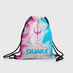 Рюкзак-мешок Quake neon gradient style по-центру, цвет: 3D-принт