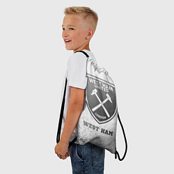 Рюкзак-мешок West Ham - white gradient, цвет: 3D-принт — фото 2