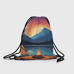 Мешок для обуви В лесу с палаткой