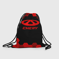 Рюкзак-мешок Chery - red gradient, цвет: 3D-принт