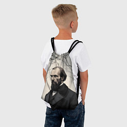 Рюкзак-мешок Достоевский зимняя аллея, цвет: 3D-принт — фото 2