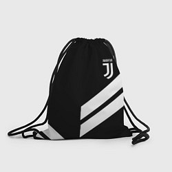 Рюкзак-мешок Juventus line white, цвет: 3D-принт