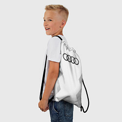 Рюкзак-мешок Audi white poly, цвет: 3D-принт — фото 2