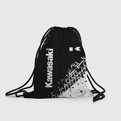 Рюкзак-мешок Kawasaki - следы от шин, цвет: 3D-принт