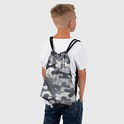 Рюкзак-мешок Камуфляж армейский серый, цвет: 3D-принт — фото 2