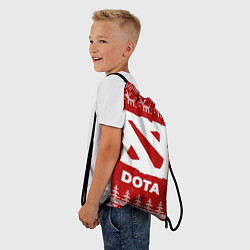 Рюкзак-мешок Новогодний Dota с оленями, цвет: 3D-принт — фото 2