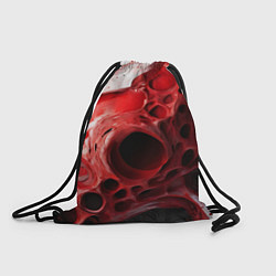 Мешок для обуви Красно-белая абстрактная структура