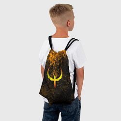 Рюкзак-мешок Quake краски брызги оранжевый, цвет: 3D-принт — фото 2