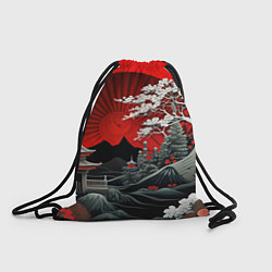 Рюкзак-мешок Деревья Японии и природа, цвет: 3D-принт