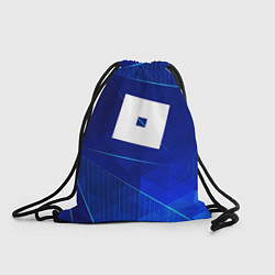 Рюкзак-мешок Roblox blue poly, цвет: 3D-принт