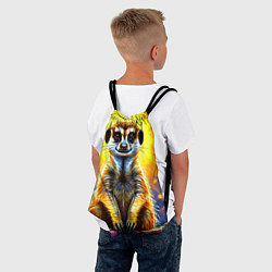 Рюкзак-мешок Сурикат в яркиз лучах солнца, цвет: 3D-принт — фото 2