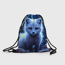 Рюкзак-мешок Песец в разрядах молний, цвет: 3D-принт