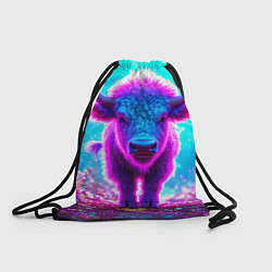 Рюкзак-мешок Белый буйвол, цвет: 3D-принт