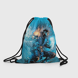 Рюкзак-мешок Mortal Kombat - Sub-Zero, цвет: 3D-принт