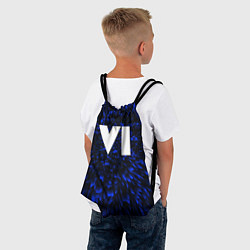 Рюкзак-мешок GTA 6 blue energy, цвет: 3D-принт — фото 2