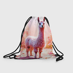 Рюкзак-мешок Альпака в розовом, цвет: 3D-принт