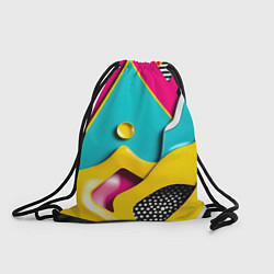 Рюкзак-мешок Праздничная абстракция, цвет: 3D-принт