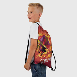 Рюкзак-мешок Мортал Комбат - Скорпион, цвет: 3D-принт — фото 2
