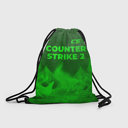 Рюкзак-мешок Counter Strike 2 - green gradient посередине, цвет: 3D-принт