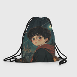 Рюкзак-мешок Гарри Поттер и ночной город, цвет: 3D-принт