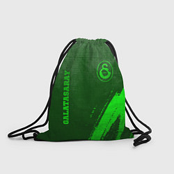 Рюкзак-мешок Galatasaray - green gradient вертикально, цвет: 3D-принт